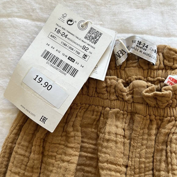Zara Bottoms Zara Baby Garment Dyed Pull On Bloomer Shorts Poshmark